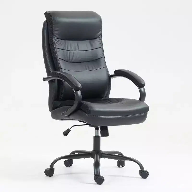 High Back Executive Office Chair with Adjustable Height & Fixed Arms