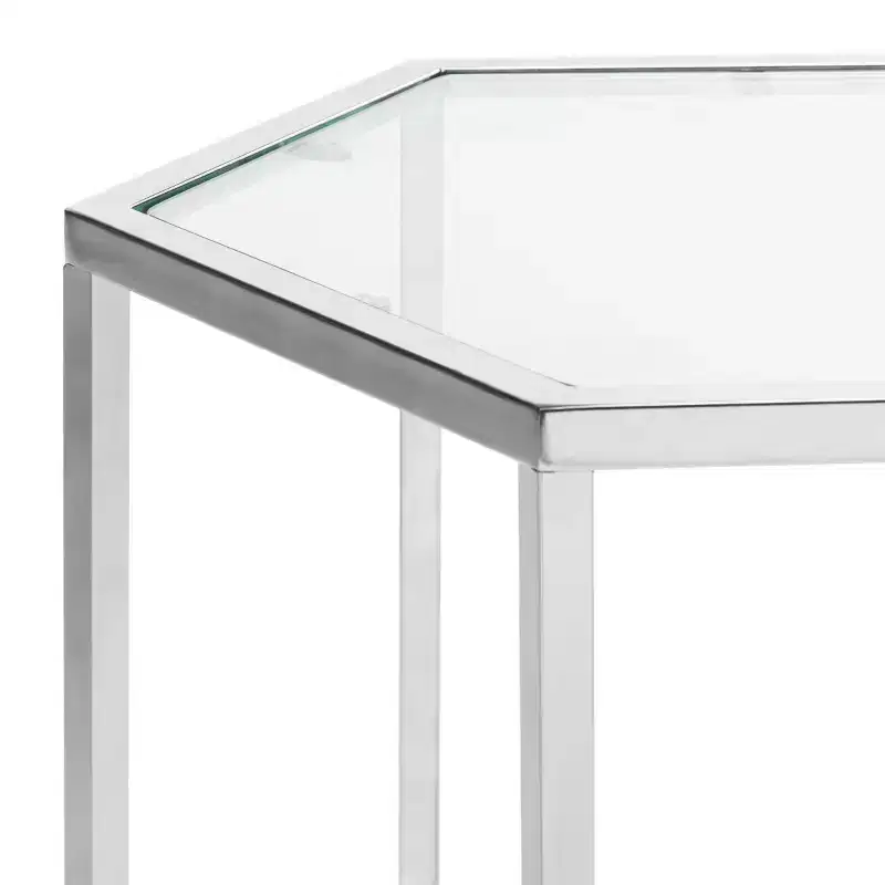 Teagan End Table - MMT6002A - Chrome - Safavieh