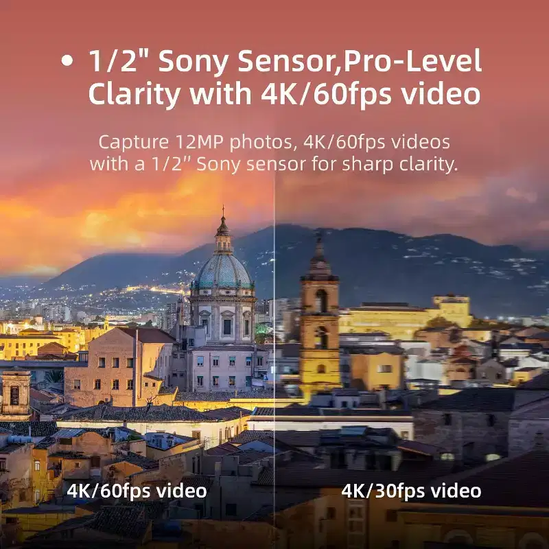 Skyrover S1 Mini Drone Combo Camera 4K/60fps Video, 48MP Photo, 8K Image Quality, 3-Axis Gimbal Stabilization, 39,000ft Video Transmission White