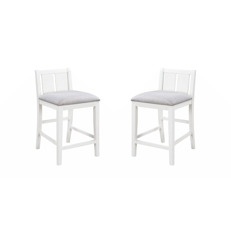 Graham 36 3-Piece Finish Small Space Counter Height Dining Table with Shelves and 2 Chairs