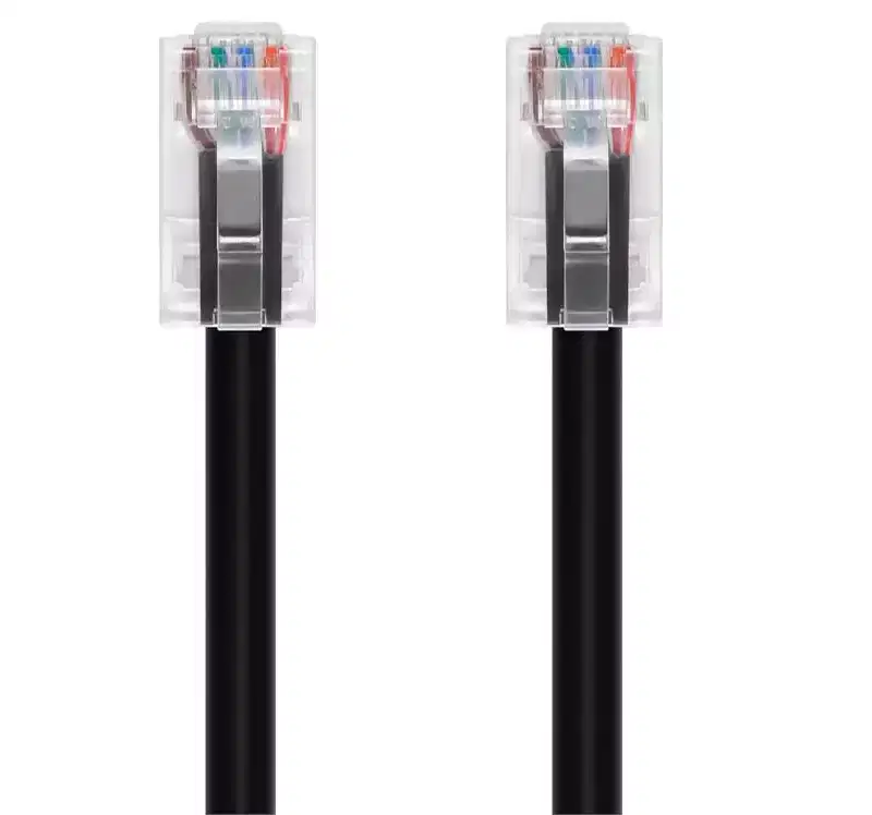 Monoprice Cat6A Patch Cable - 0.5 Feet - Black | 26AWG, 10G, Bare Copper Conductor, Gold Plated Copper Connector, RJ45, Non-Booted Ethernet Cable