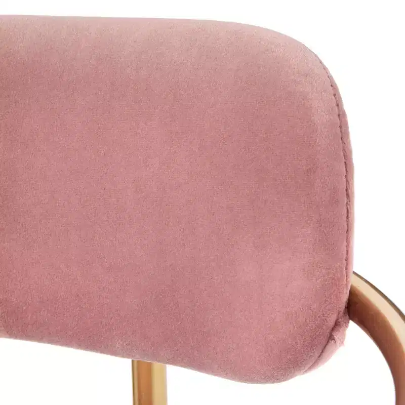 Buylateral Set of 2 Retro Velvet 24 Counter Height Barstools