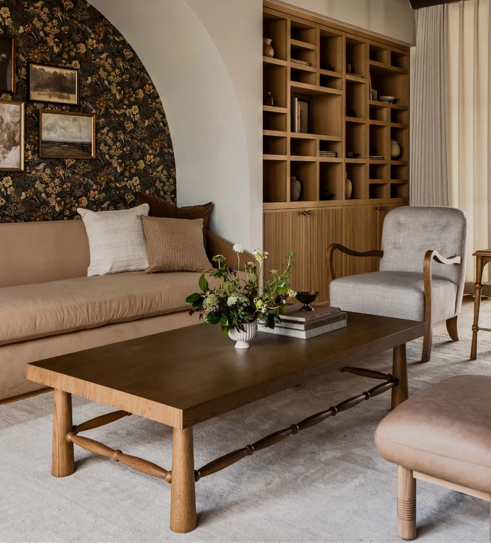 Chestnut Spindle Coffee Table - Simplicity and sculptural beauty come together in the Coffee Table, designed to anchor your living