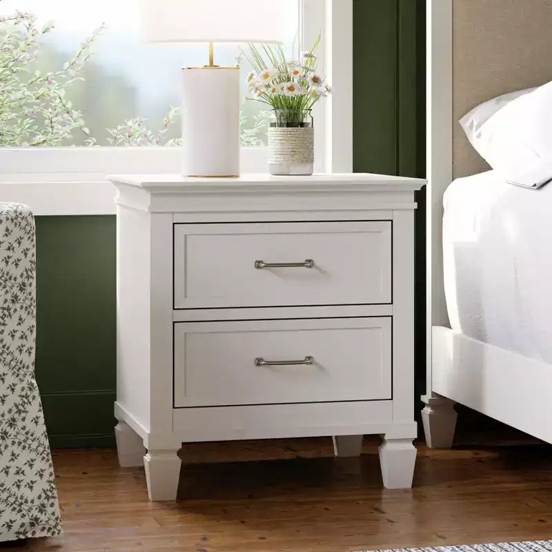 Namesake Darlington Assembled Nightstand - Warm White