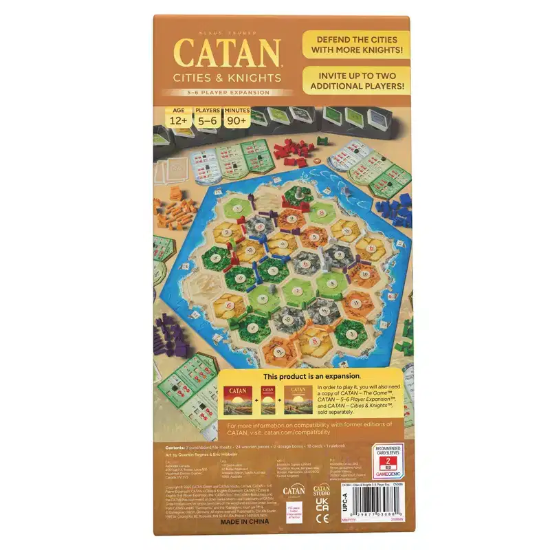 Catan Studio Cities & Knights 5-6 Player Expansion Board Game