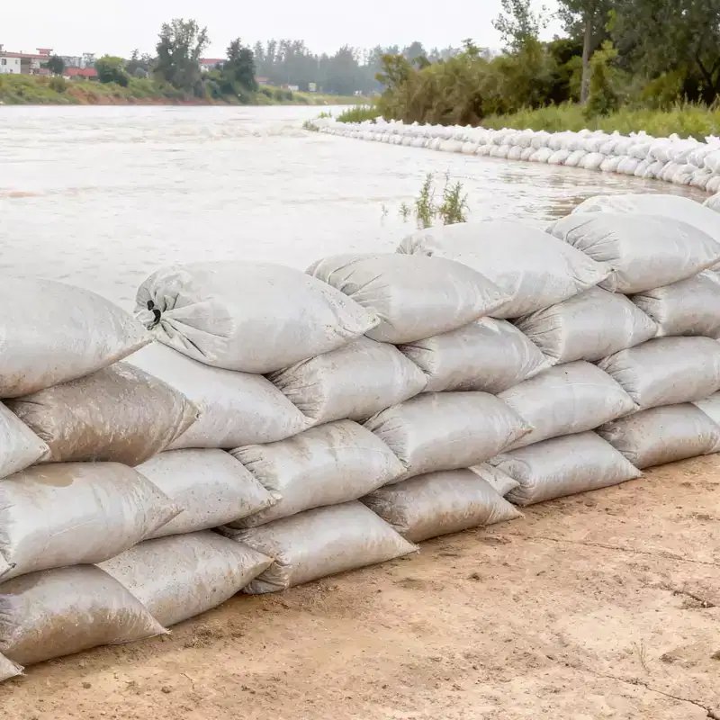 VEVOR Empty Sandbags, 300 Packs 16 x 26 in, Heavy Duty Sand Bags Sacks with Ties, 50lb Capacity Woven Polypropylene Sandbags, Tear-Resistant,White