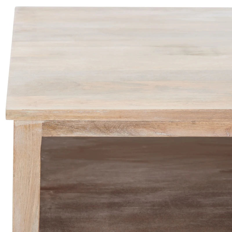 SAFAVIEH Bernardina Square Single Shelf Coffee Table - 34 L x 34 D x 16 H - 34Wx34Dx16H