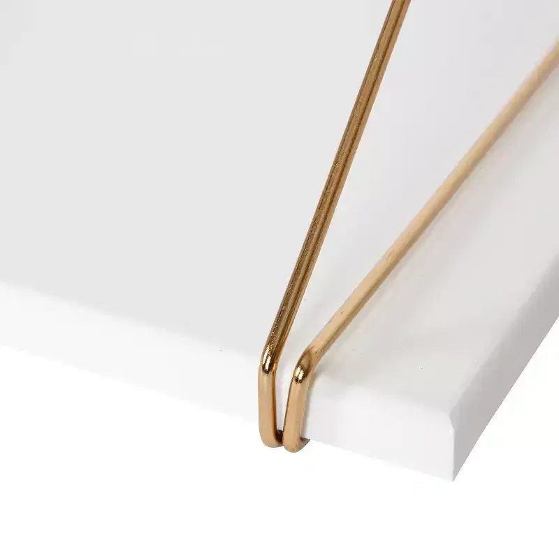 Kate and Laurel Vista Wall Mounted Wooden Desk Shelf