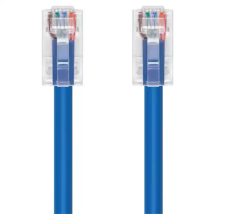 Monoprice Cat6A Patch Cable - 3 Feet - Blue | 26AWG, 10G, Bare Copper conductor, Gold Plated Copper Connector, RJ45, Non-booted Ethernet Cable