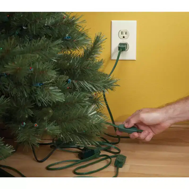 Do it Best Do it 15 Ft. 18/2 Christmas Tree Extension Cord XM-PT2182-15X-GR