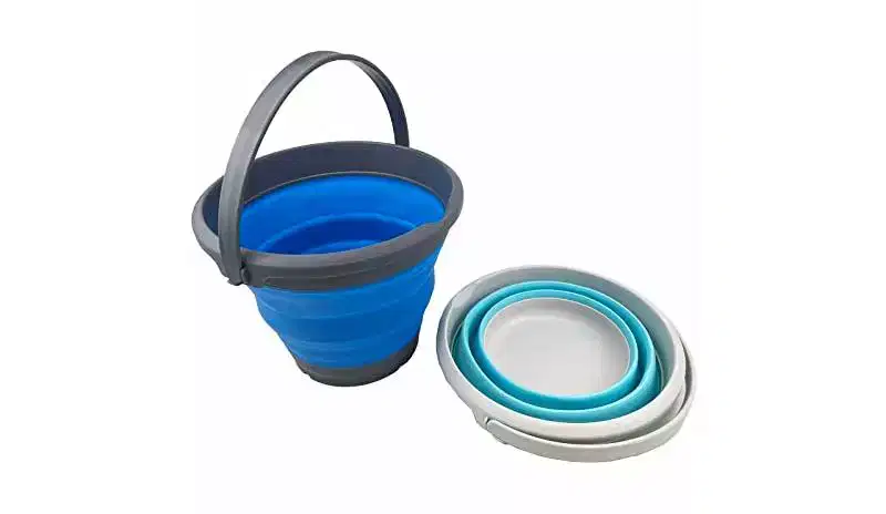 SAMMART 5.5L (1.4 Gallon) Collapsible Plastic Bucket