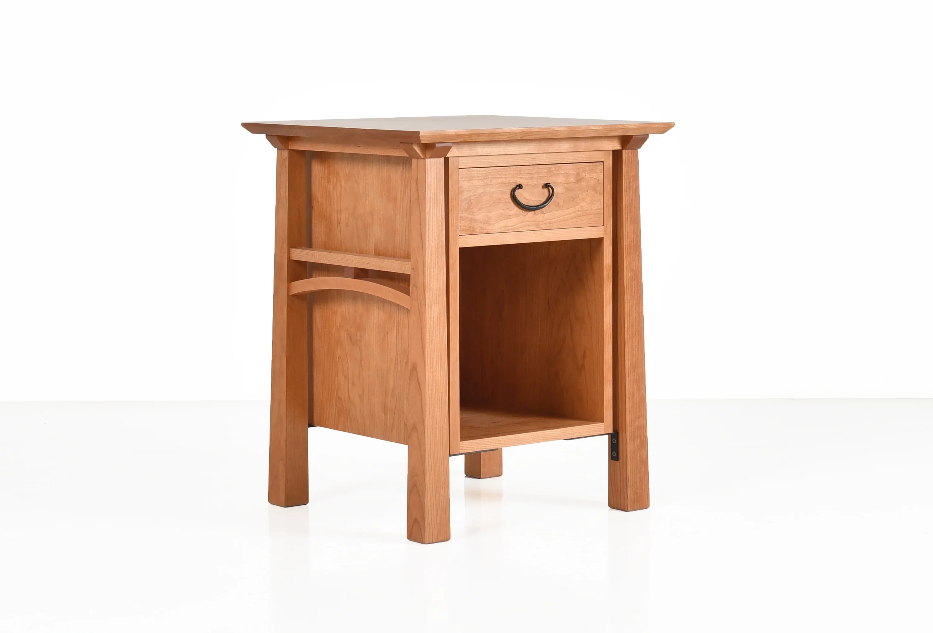 Nightstand - The Nightstand with Drawer finds inspiration from the Arts and Crafts aesthetic popularized during the