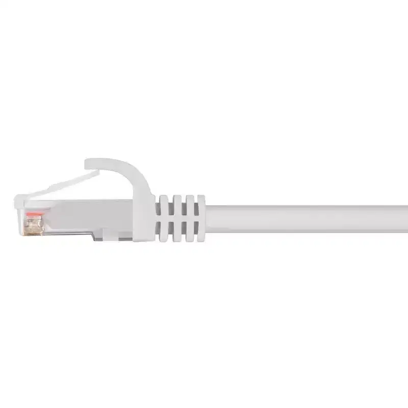 Monoprice Cat6 Ethernet Patch Cable - 7 Feet - White | Network Internet Cord - Snagless RJ45, Stranded, 550Mhz, UTP, Pure Bare Copper Wire, 24AWG -
