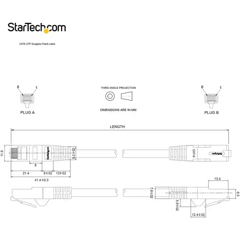StarTech 5 ft Gray Gigabit Snagless RJ45 UTP Cat6 Patch Cable - N6PATCH5GR