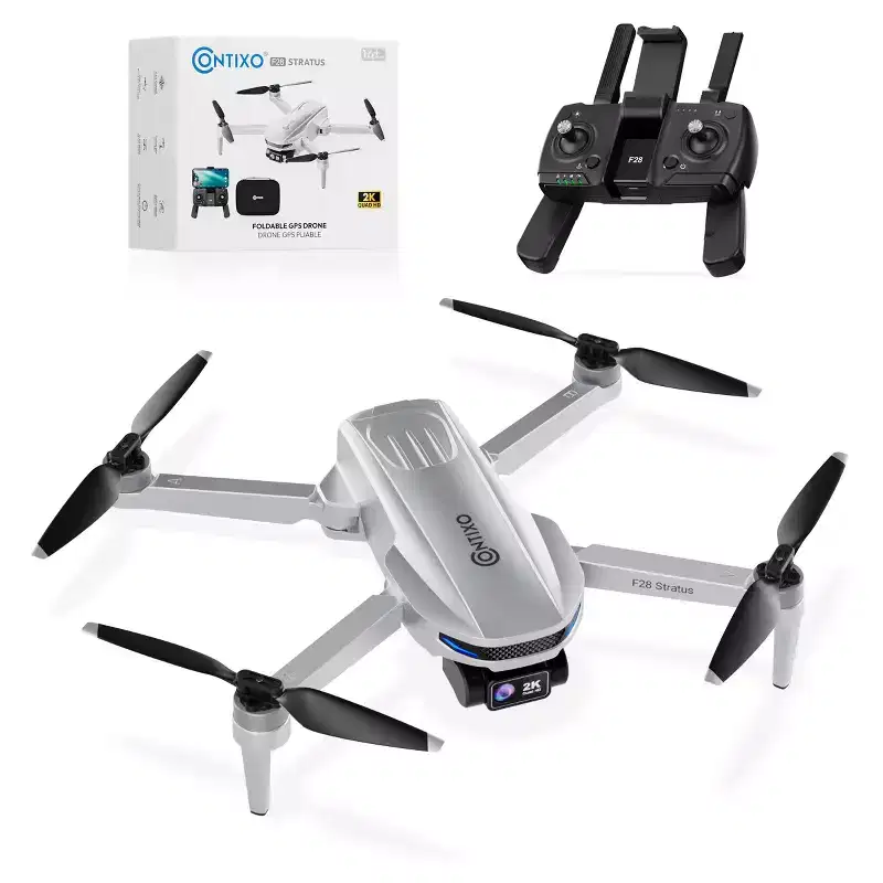 Contixo F28 Stratus Camera Drone for Adults, GPS Auto Follow, 26 Min Flight Time, One-Button Return, FPV Drones Gift For Teens, Beginner