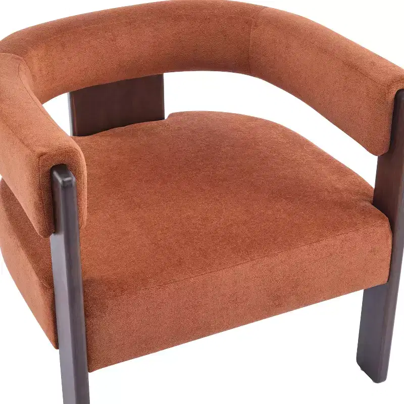 Christopher Knight Home Noah Modern Rubberwood Upholstered Accent Arm Chair