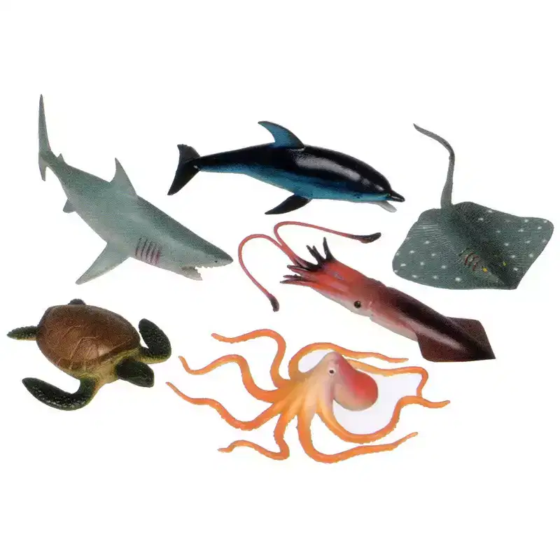 Get Ready Kids Ocean Animals Playset, 6 Per Set, 2 Sets