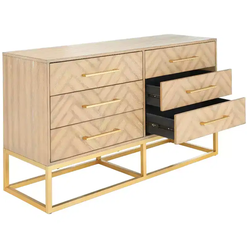 Estelle 6 Drawer Modern Dresser - SFV2105 - Safavieh Couture