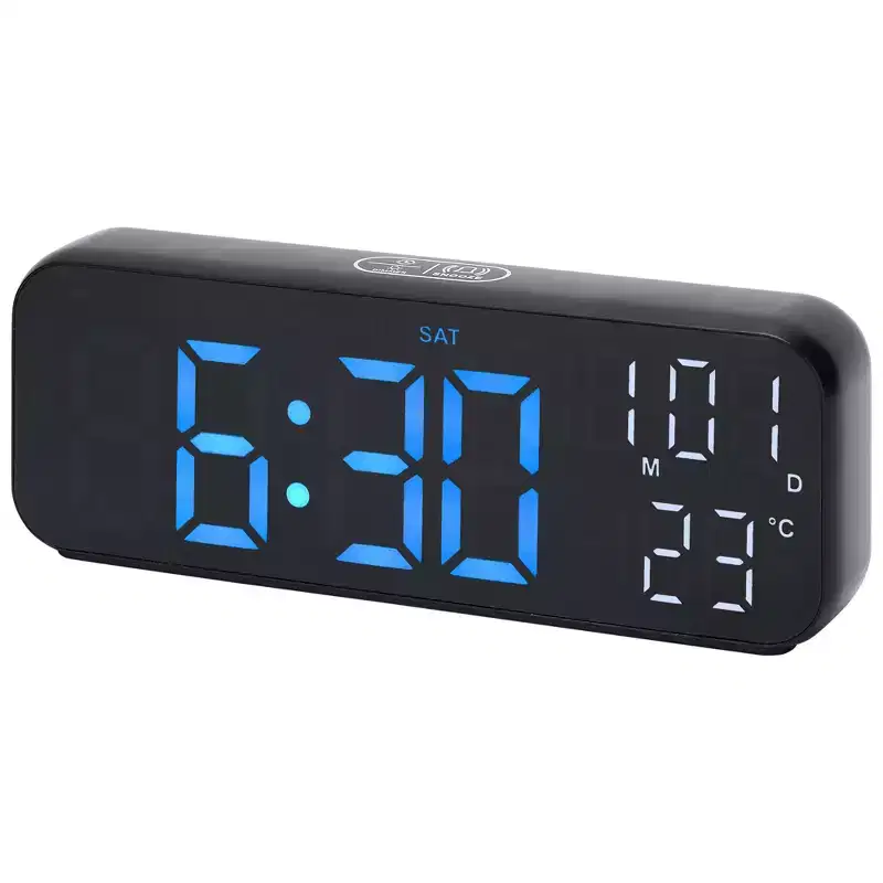 REGALWOVEN 3 Dimmer Loud Alarm Clock for Living Room with Large Numbers for Heavy Sleepers and Desk Decor 6.7L x 1.2W x 2.4H