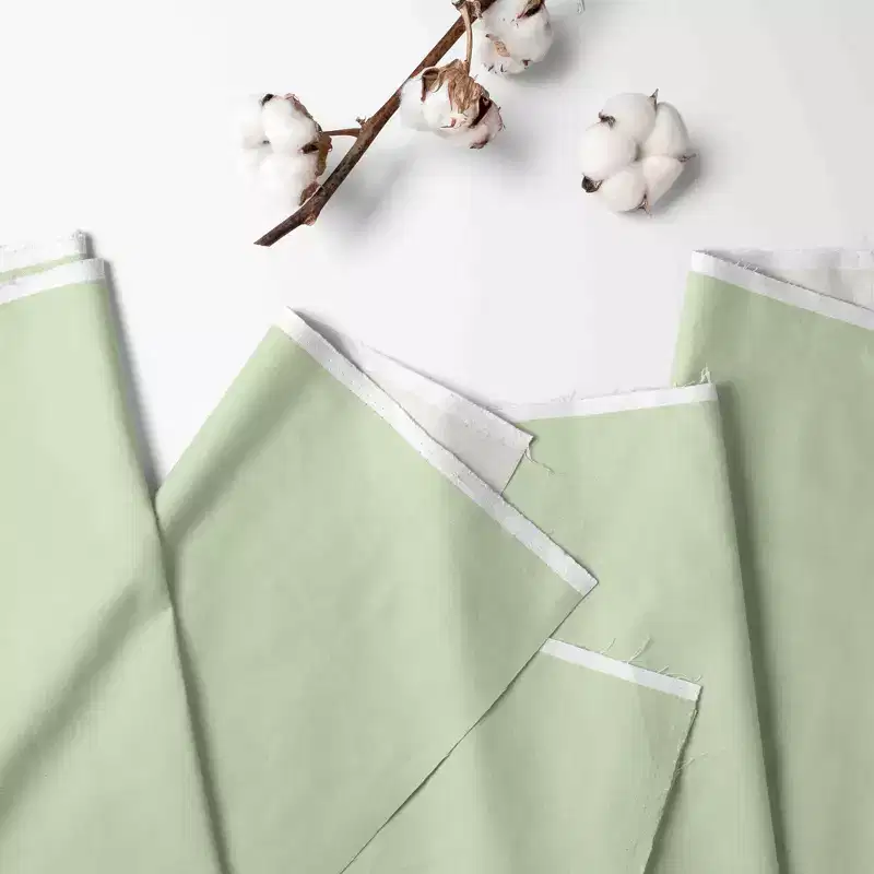 Bacati - Solid Light Green 100 percent Cotton Universal Baby US Standard Crib or Toddler Bed Fitted Sheet