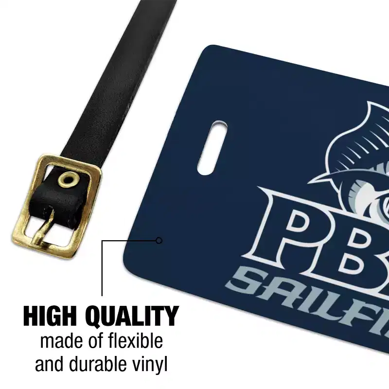 Palm Beach Atlantic University Primary Logo Luggage ID Tags Suitcase CarryOn Cards Set of 2