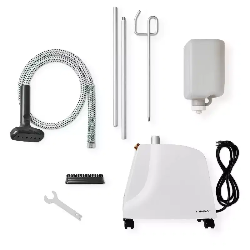 Reliable Corporation Vivio 120GC Garment Steamer with Fabric Brush: 1300W, 120 Min Steam, Detachable Tank, Auto Shut-Off