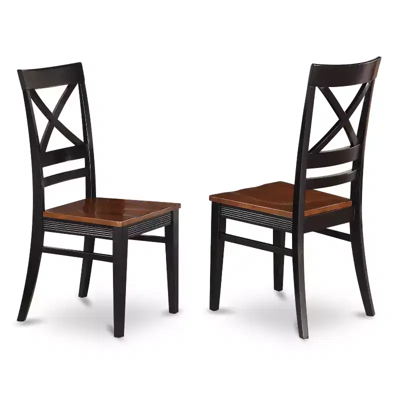 Round Dining Table Set - 3 Piece Kitchen Table & Chair Set, 42 Inch, Black Cherry Finish
