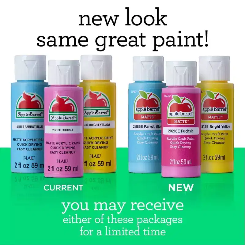 Holiday 2Oz. 32Ct Paint Set: Plaid Acrylic Interior Multicolored Paint & Primer, 96 Sq Ft Coverage