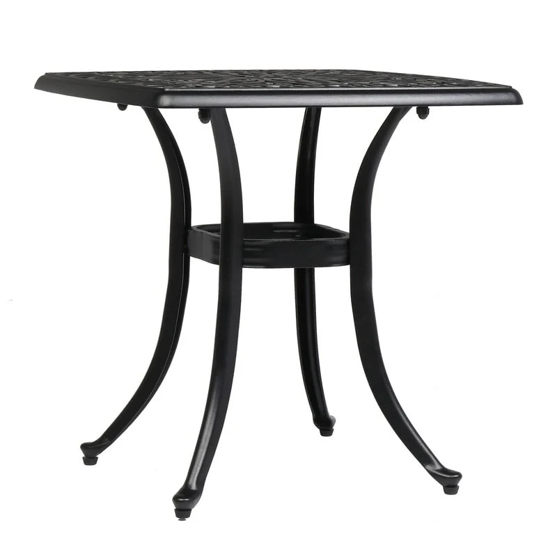 Patio 21  Cast Aluminum Dining Table with Umbrella Hole