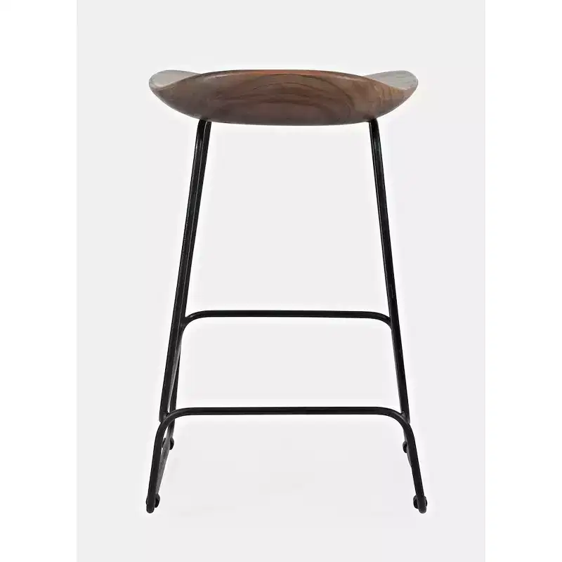 Jofran, Nature's Edge Solid Acacia Counter Height Backless Stool (Set of 3)