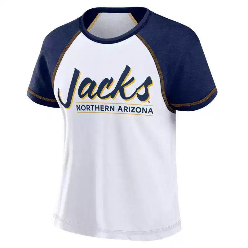 NCAA Northern Arizona Lumberjacks Women's White Stitch T-Shirt