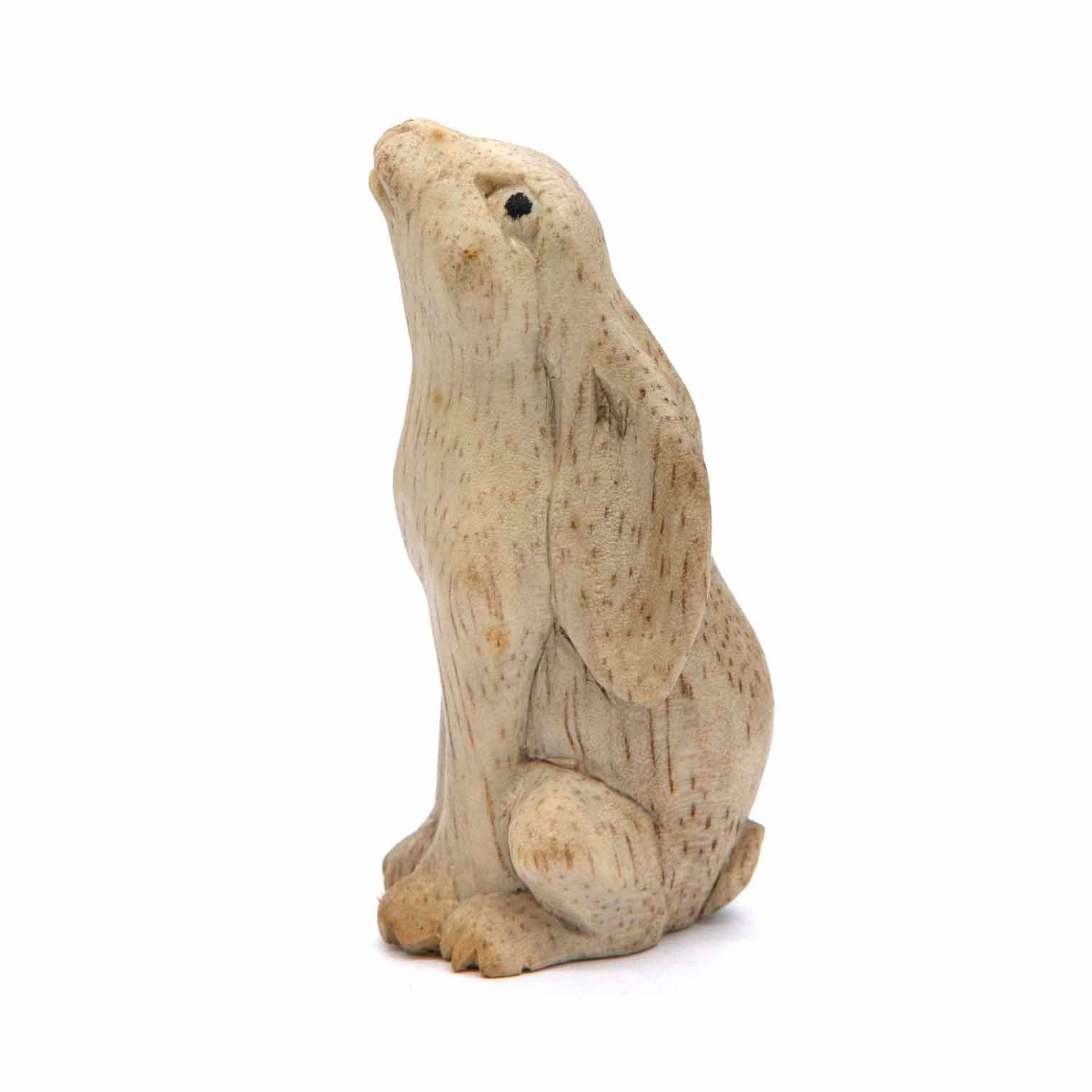 Moon Gazing Hare Carving