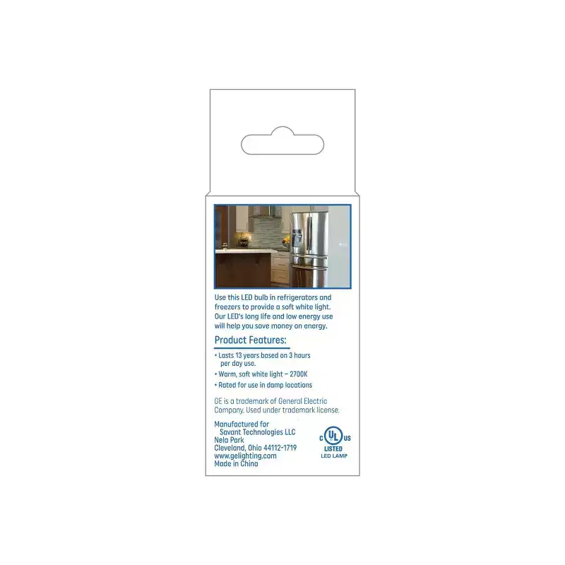 GE 40W A15 LED Appliance Light Bulbs Soft White