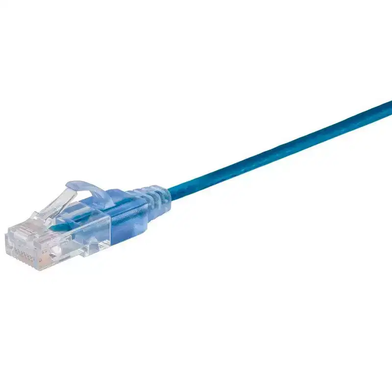 Monoprice SlimRun Cat6A Ethernet Patch Cable - Network Internet Cord - RJ45, Stranded, UTP, Pure Bare Copper Wire, 30AWG, 1ft, 10-Color, 10-Pack