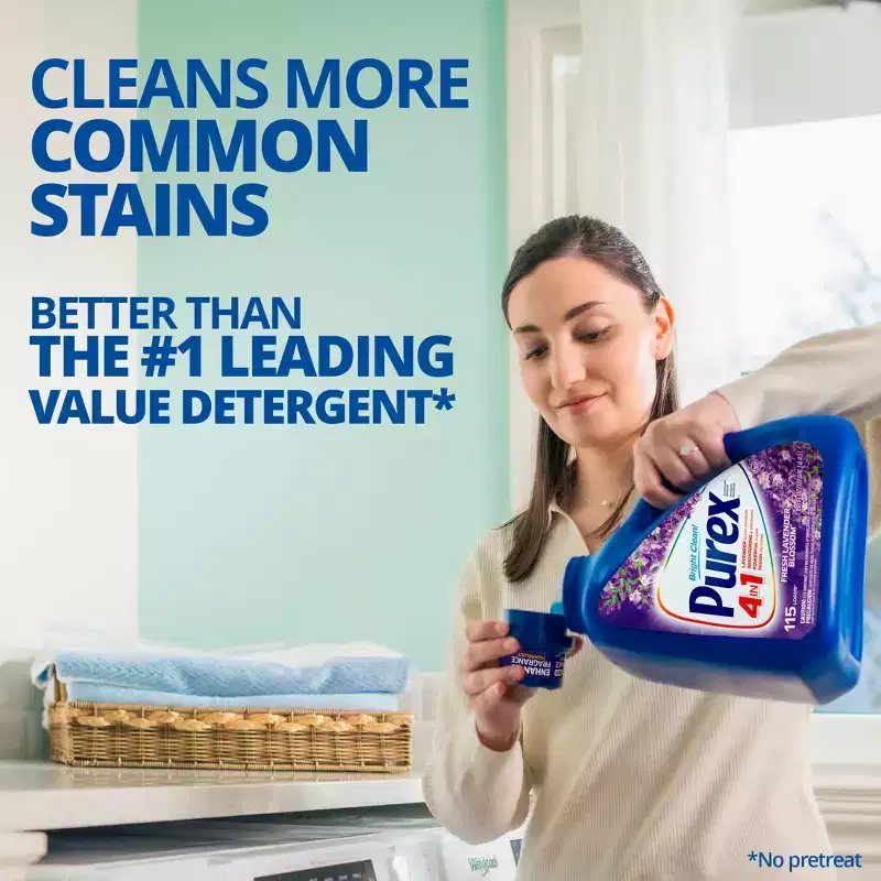 Purex Fresh Lavender Blossom HE Liquid Laundry Detergent 115 Loads - 150 fl oz