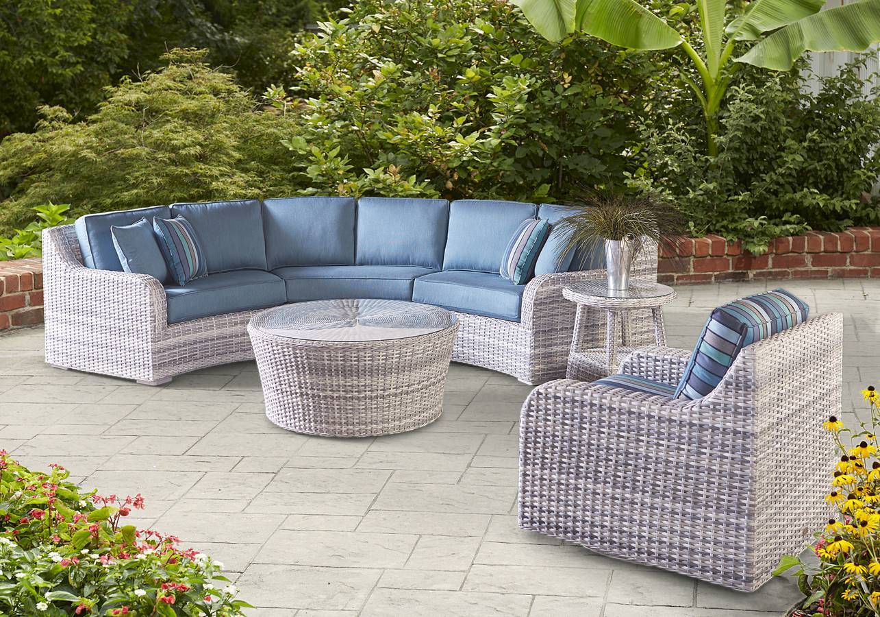 Outdoor Wicker Dining Side Chair with Cushion Aluminum Frame ICE Finish