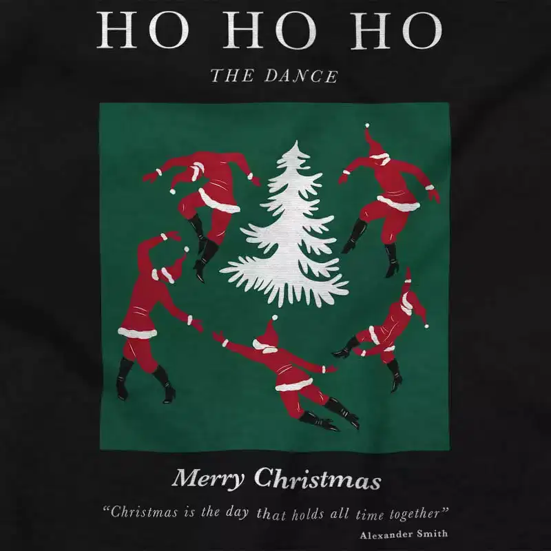Christmas Santa Dance Matisse Art Sweatshirt for Men or Women Brisco Brands