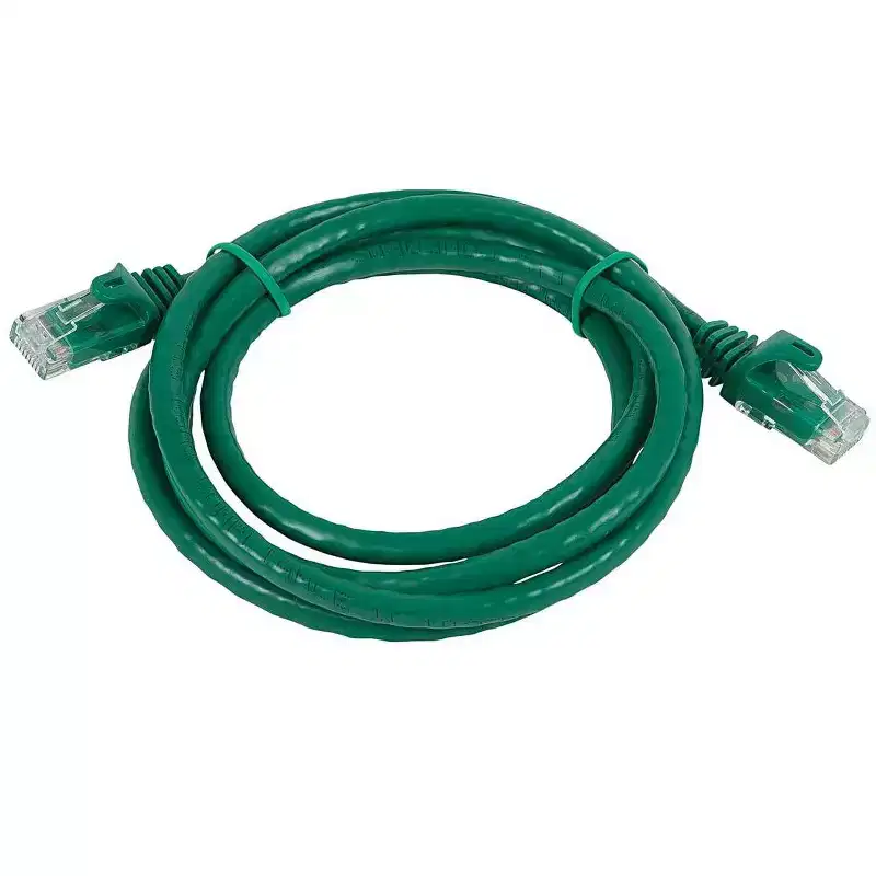 Monoprice Cat5e Ethernet Patch Cable - 10 Feet - Green | Network Internet Cord - RJ45, Stranded, 350Mhz, UTP, Pure Bare Copper Wire, 24AWG - Flexboot