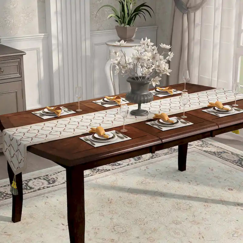 Furniture of America Zita Espresso 72-inch Wood Expandable Dining Table