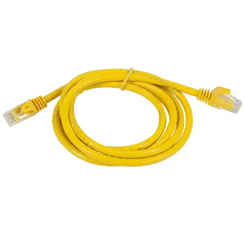 Monoprice Cat6 Ethernet Patch Cable - 2 Feet - Yellow | Network Internet Cord - Snagless RJ45, Stranded, 550Mhz, UTP, Pure Bare Copper Wire, 24AWG -
