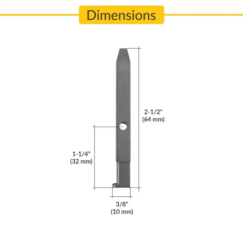 Brixwell Metal Pivot Bar Non Pull Out, 2-1/2 Length, Window Balance Hardware, Gray Finish