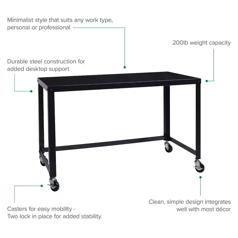 Space Solutions Mobile Desk Steel
