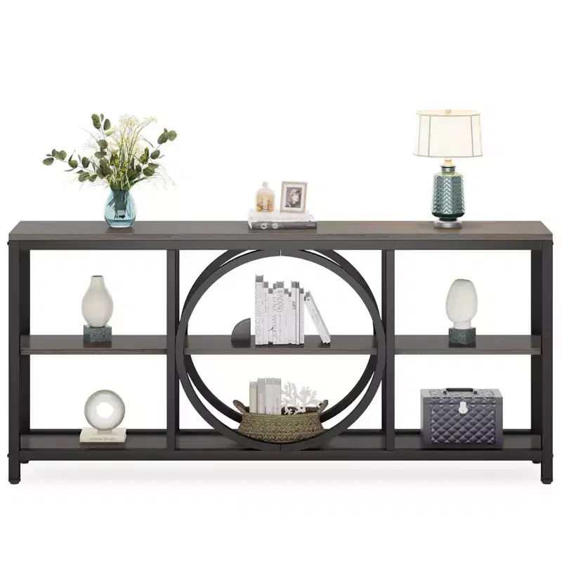 Lantine 70.9 inches 3-Tier Extra Long Console Table