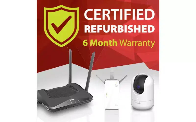 D-Link Full HD 1080P WiFi Camera, Sound/Motion Detection, 2-Way Audio, Night Vision (DCS-6100LHV2) Manufacturer Refurbished