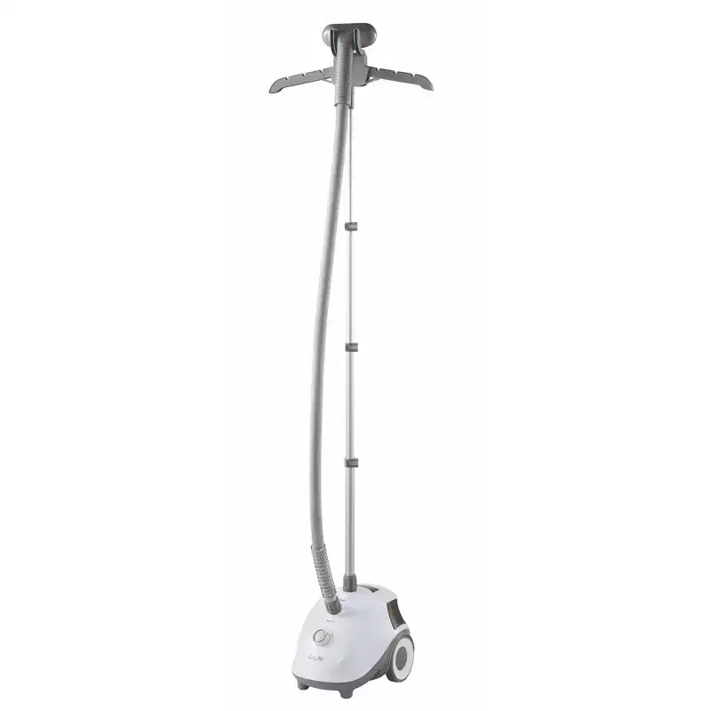 SALAV Garment Steamer with Stainless Steel Nozzle 4 Steam Settings White: 1500W, 1.5L Tank, 46 Min Steam, Auto Shut-Off