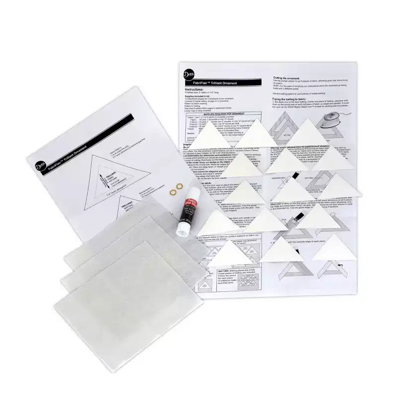 Dritz Ornament Kit Trilliant Pattern: DIY Craft Activity for Ages 12+, Includes Patterns, Paper Material