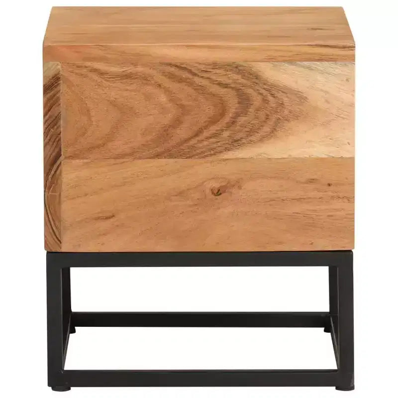 Acacia Wood Side Table 11.8''x13''