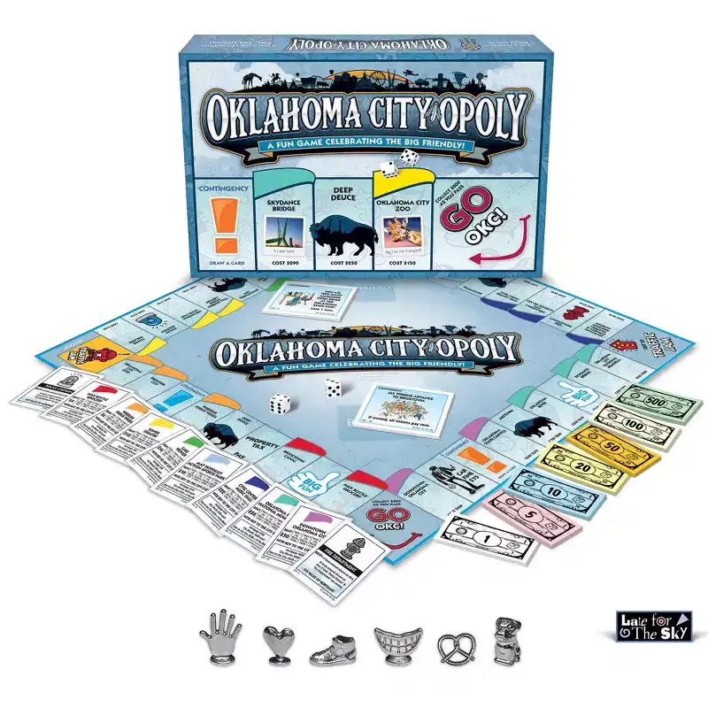 Late for the Sky: Oklahoma City-Opoly Monopoly Board Game
