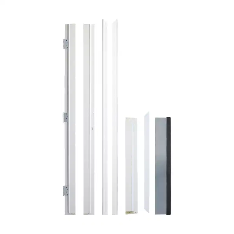 PexFix Low-E Glass 6-Lite 3/4 Lite White Fiberglass Composite Front Door Exterior Entrance Door Left Hand Inswing with 4-9/16 Frame