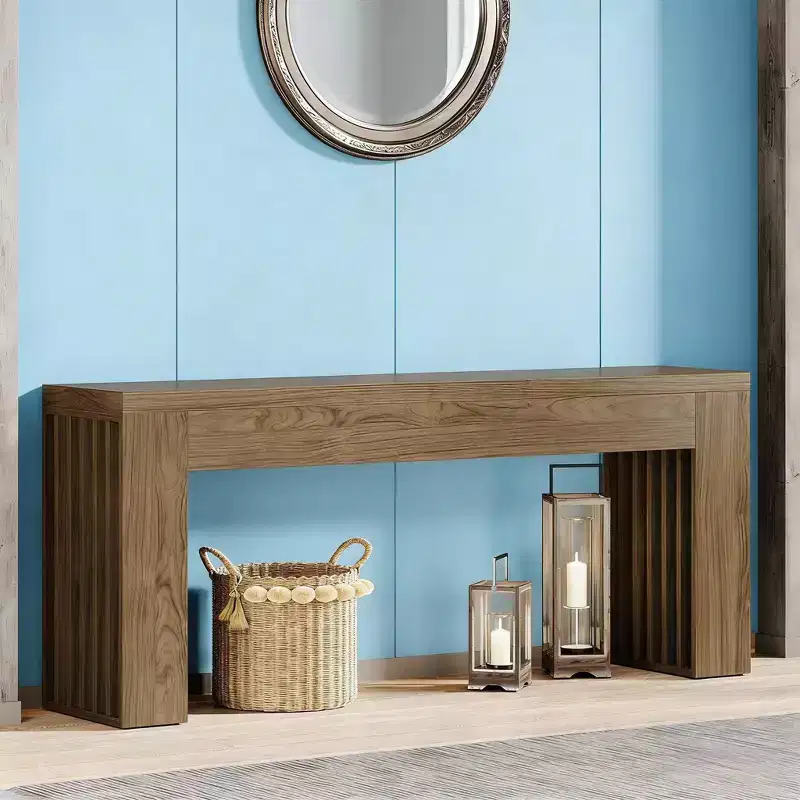 Console Table, Wooden Sofa Table Behind The Couch Hallway Table